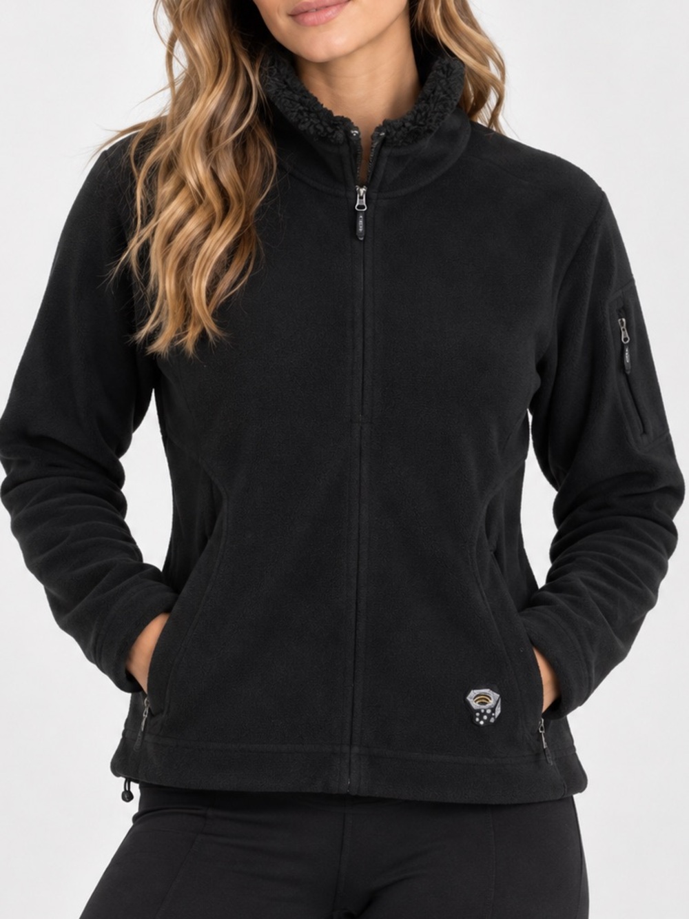 Mountain Hardwear Women's Black Fleece Half Zip Pullover Sweater Jacket Small